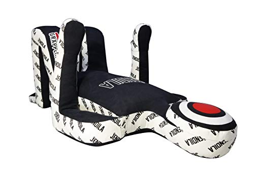 Grappling Dummy MMA Jiu Jitsu – Grappling Wrestling Dummy – Made from Durable Canvas Fabrics – MMA Dummy for Multiple Drills UNFILLED (Black, 72")