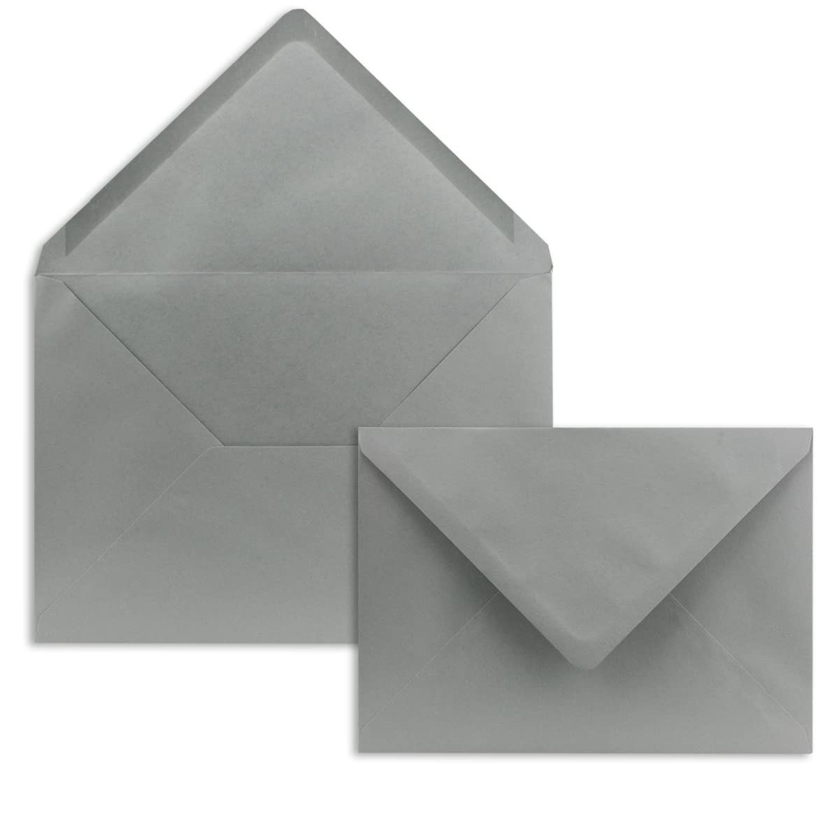 1000 sobres DIN C5 de color gris oscuro - 16,2 x 22,7 cm - 100 g/m² adhesivo húmedo con solapa de punta - de la serie COLOURS 4-YOU de Glüxx-Agent