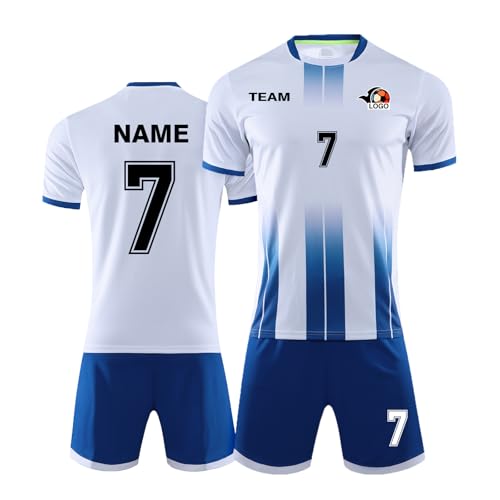 LAIFU Personalized Soccer Jerseys for Men Women Kids Adults Custom Soccer Shirt and Shorts with Name...