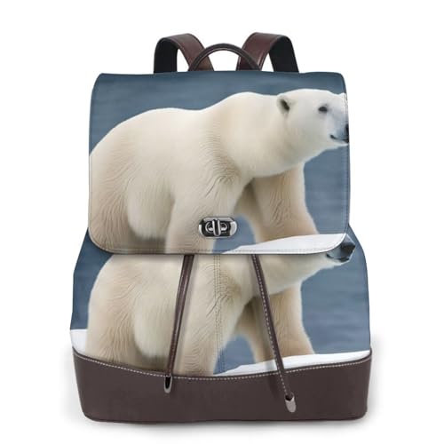Sac à dos polyvalent imprimé ours polaire pour vos sorties et loisirs