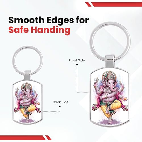Image of Premium Printed Metal Keychain for Men & Women | High-Definition Artwork Print | Durable Key Ring for Car, Bike, Home & Office Keys | Stylish Decorative Key Holder Gift