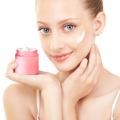 Image of Norme 36 Pcs 4 oz Glass Jars with Lids Cosmetic Jars, Pink