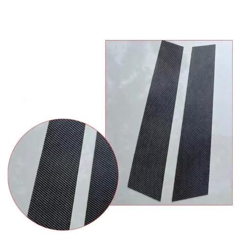 Pilier B C Touran 2008-2015 protection carbone 8 pcs - 4