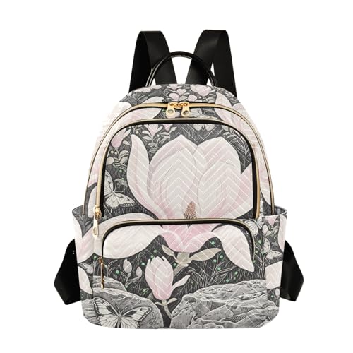 Nexawaveo Mochila acolchada para mujer con patrones de estrellas azules, mochila de...