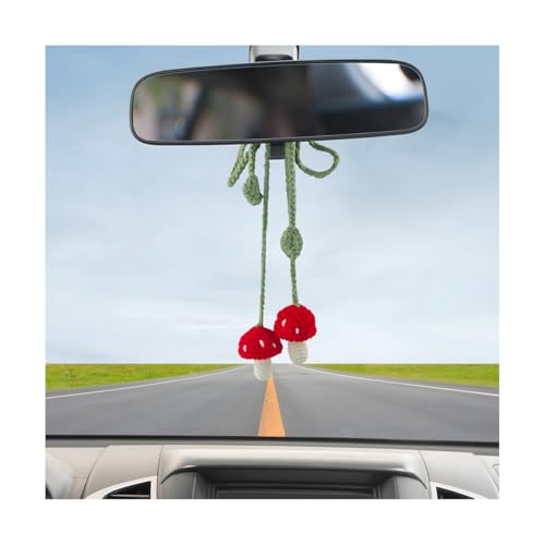 Zpana Mushroom Car Hanging Ornament, Cute Handmade...