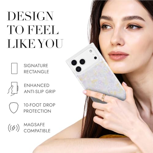 Image of COCOMII Rectangle for iPhone 18 Pro Max /17 Pro Max Case, Aurora Opal