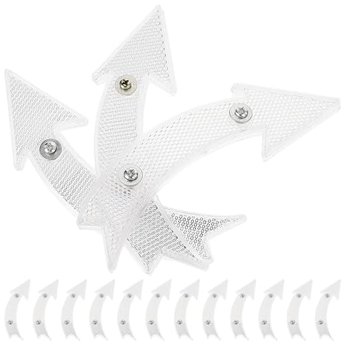 VICASKY 20pcs Portable Wheel Reflectors for Compact Reflective Signs for Enhanced Night Safety and for Mountain and Casual Riding