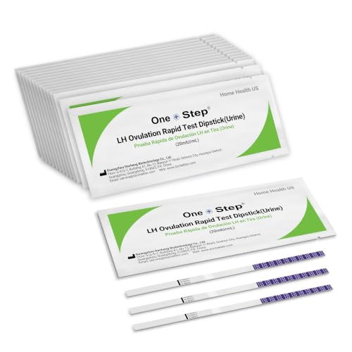 One Step 20 x Ovulation Strips 20miu/ml Test Kit Sensitive Fertility Predictor Testing Sticks (Wide Width)