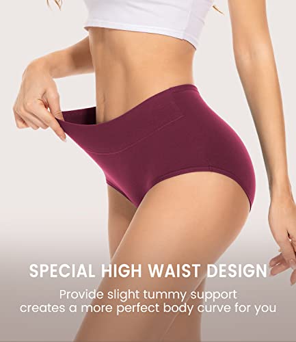 Tanstc Women’S Knickers – High Waist Cotton Underwear For Women, Soft Ladies Briefs With Tummy Support – Knickers For Women Multipack Of 5 - 3