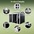 FammyLoft 8x4 FT Resin Shed with Floor Included, Plastic Sheds & Outdoor Storage Clearance with 2 Windows and Lockable Door for Backyard, Bike, Garden Tools (Black)