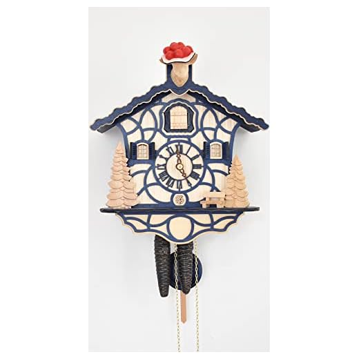 Quartz Cuckoo Clock Little Black Forest House, with Music