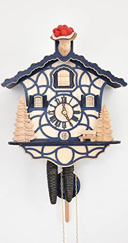 Anton Schneider Quartz Cuckoo Clock Little Black Forest House, with Music