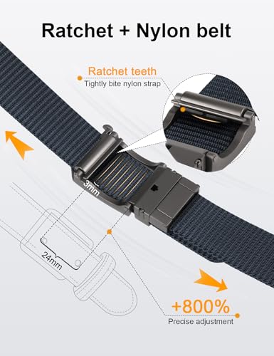 JUKMO 2-in-1 Reversible Ratchet Belt