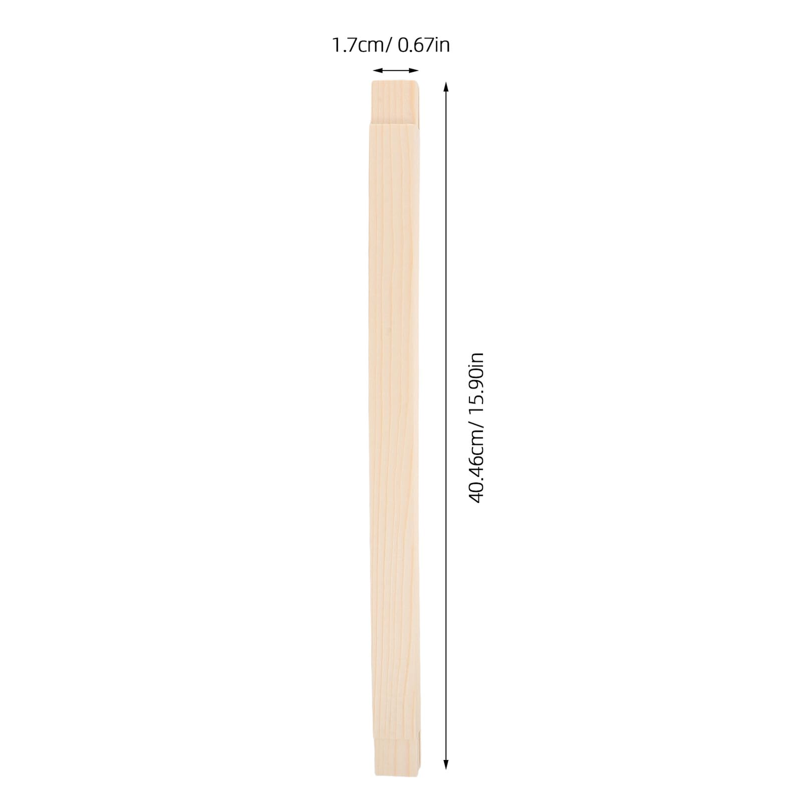 Varillas de Madera para Bastidor de Costura 24 Piezas, 6 Tamaños | Lienzo de Bordado, con Chinchetas y Tornillos, Superficie Lisa, Soporte Firme, para Principiantes