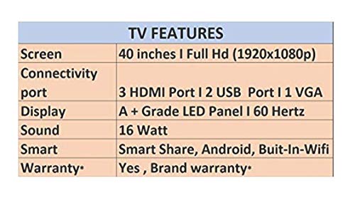 Image of Haier 102 cm (40 Inches) Full HD Smart LED TV LE40K6500AG (Gold) (2019 Model)