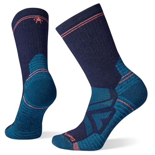 SmartWool Women's Hike Full Cushion Crew Socks, Deep Navy, Medium