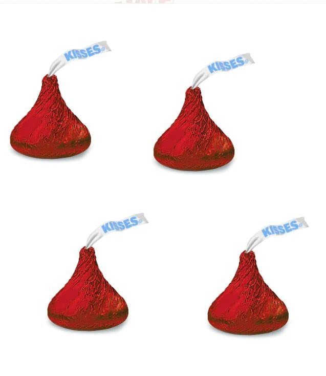 Miniatura 2 de Besos rojos del día de San Valentín  Golosinas saludables de chocolate, ideales para bodas, Pascua, Halloween, películas, envueltas individualmente,