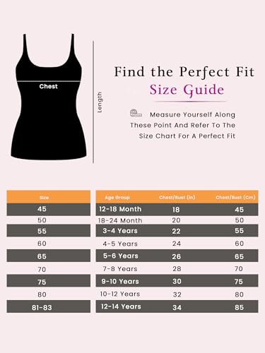 Image of BODYCARE Girl's Solid Regular Fit Vest