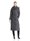 Larry Levine Women's Long Down Coat with Hood