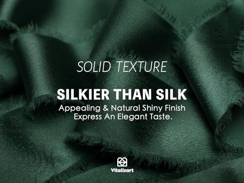 Vitalizart Dark Green Silky Satin Ribbon, 1.5'' x 15 Yard with Wooden Spool - Image 3