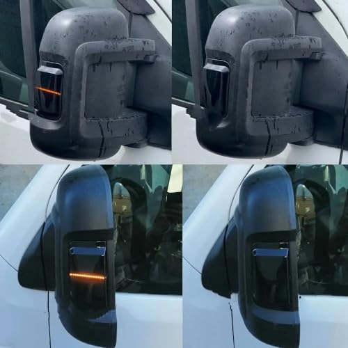 Intermitentes laterales 2 uds luz dinámica para espejo retrovisor coche 6