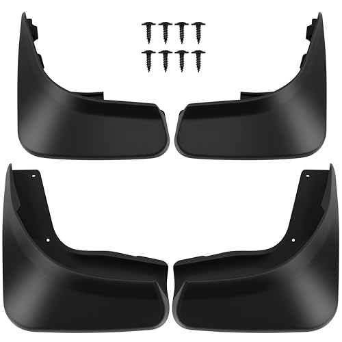 Image of SCITOO Set of 4PCS Universal mud Flaps for 2010-2014 for Volkswagen for Golf,2010-2014 for Volkswagen GTI Front & Rear mud Flaps Splash Guard Set