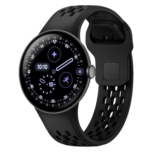 Bracelet Google Pixel Watch 3 45mm anti-transpiration, silicone souple et ajustable