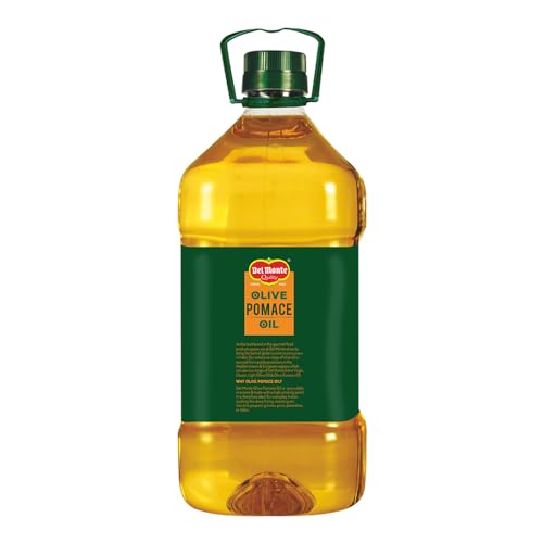Image of Del Monte Pomace Olive Oil (Imported) | All purpose cooking oil for everyday Indian cooking | Ideal for deep frying, roasting, baking | High MUFA & Low in Saturated Fat | 5L PET Bottle (Pack of 3)