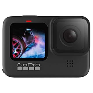 GoPro HERO9 - Fotocamera sportiva impermeabile con schermo LCD anteriore e touch screen posteriore, video 5K Ultra HD, foto da 20 MP, streaming live 1080p, webcam, stabilizzazione, nera