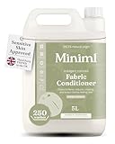 Miniml Eco Fabric Softener & Conditioner 5L Refill - Tropical Coconut Scented All Natural Fabric Softener for Sensitive Skin - 100% Vegan & Cruelty Free (250 Washes)