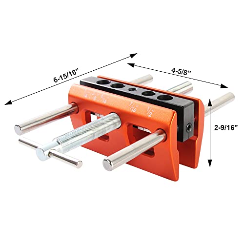 O'skool Self Centering Dowel Jig Kit Drilling Guide Bushings Set Wood Wide Capacity Doweling Jig Puncher Locator Joints Tool #TOP3