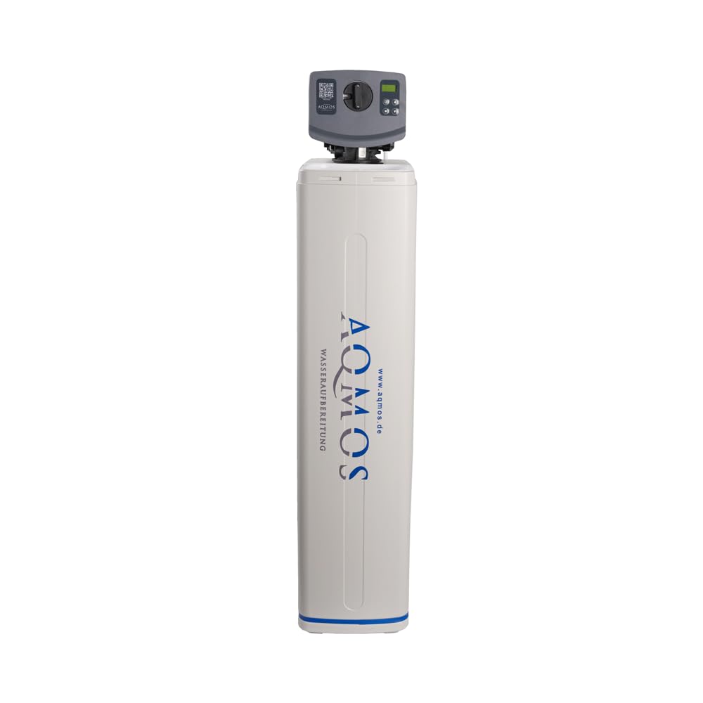Aqmos R2D2-72 Wasserenthärtungsanlage mit Anschlussset 1" | Wasserenthärter für Haushalte bis zu 7 Personen | Entkalkungsanlage, Antikalkanlage für weiches Wasser