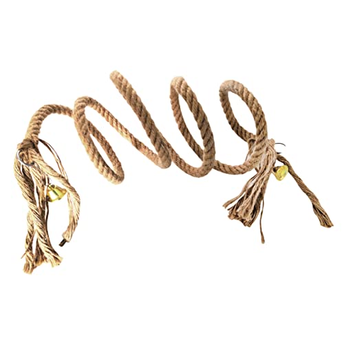 GANAZONO 1Pc Hanging Rope for Parrots Climbing Plaything for Birds for Macaw and Parrots Safe Natural Material for Play and Exercise
