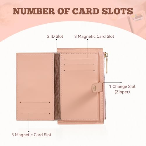 Personalized Gifts for Women Christmas Custom Birthflower Wallet for Mom Customizable Name Leather Wallet for Wife Her Mother's Day Birthday Gifts from Daughter Son Husband (Color 2)4