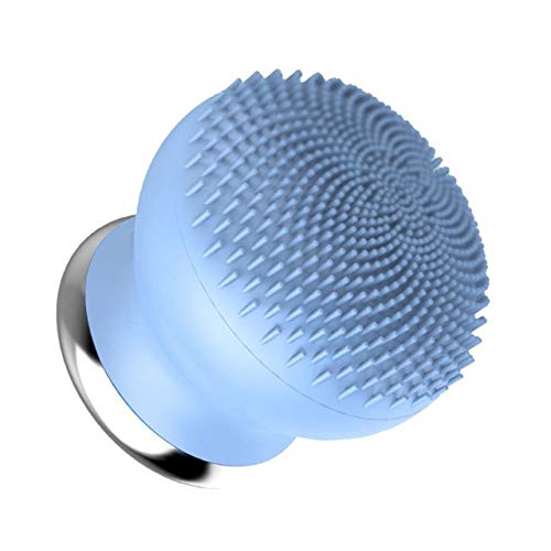 YDM Mini Skin Cleansing Vibration Introducer Rechargeable Silicone Electronic Beauty Instrument Waterproof Face Brush,Blue