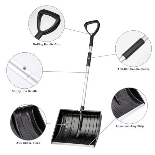 Snow Shovel for Driveway Car Garage Home Snow Removal - Image 2