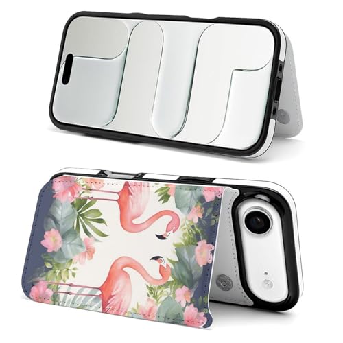 Coque de téléphone portable fine antichoc iPhone 17 flamants roses