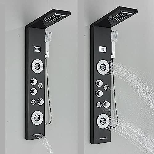 Shower Panel Tower Body Jets System Rain & Waterfall Mixer Hand Shower miniatura 3