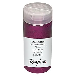Rayher 3925833 Streuflitter, Dose mit Streudeckel, 110 g, Glitzer ideal zum Basteln, zum Dekorieren von Papier, Karton…