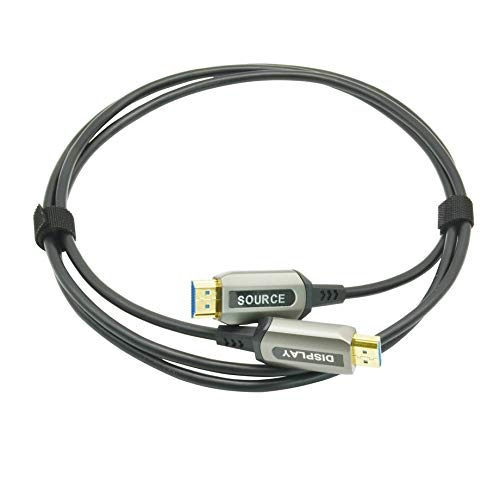 Up To 40% OFF Jeirdus 100ft AOC HDMI Fiber Optic Cable Ultra HDR HDMI2.0b 18 Gbps,Support 4K60HZ ARC HDR10 HDCP2.2, Dolby Vision, Light Speed Slim and Flexible