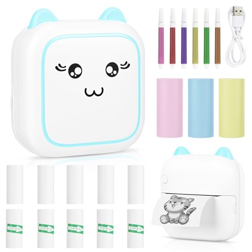 Comuis Sharp Mini Imprimante Photo Portable, imprimante Thermique instantanée sans Fil Bluetooth...