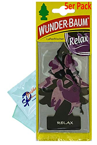 Wunder-Baum 5 Stück Relax Lufterfrischer Duftbaum Wunderbaum Original