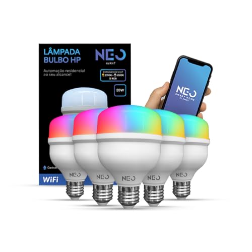 Kit Lampada Led Smart Wi-fi 2.4 GHz Bulbo Hp 20w