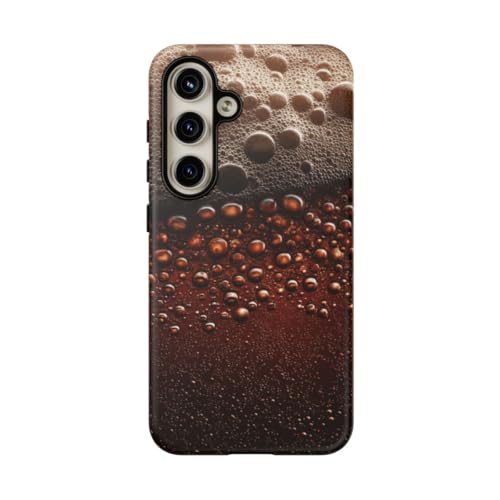 Coque bière marron foncé pour Galaxy S24 rigide mate au style épuré