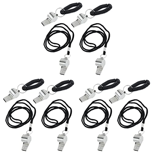 Silbatos de árbitro de acero inoxidable 12 pcs miniatura 1