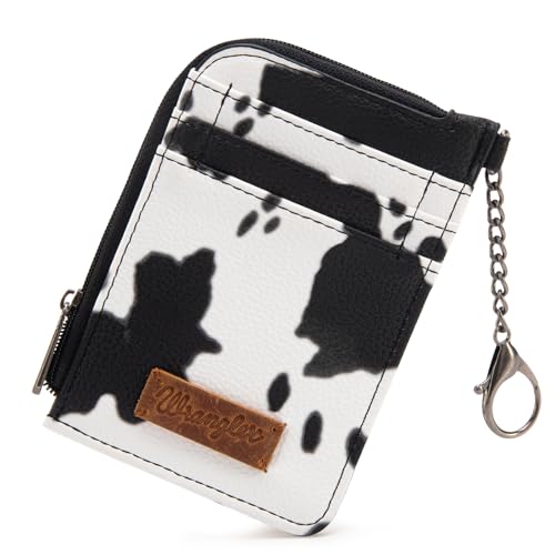 Montana West Wrangler Cow Print Wallets for Women Boho Western Card Holder WG133-W005BK