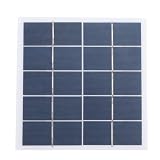 Generic 4W 5V Solar Panel, Polycrystalline Type C Solar Charger with Waterproofing for Lights Security Cameras