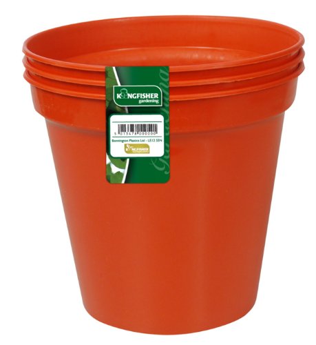 Kingfisher POT4 vasi 3 x 15 cm/15,2 cm - rosso