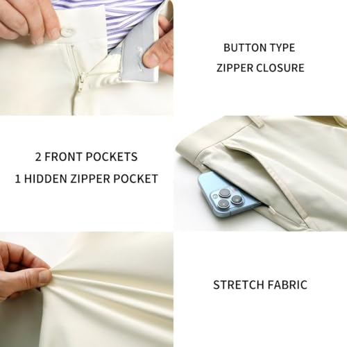 Image of M MAELREG Golf Pants Men Quick Dry - 30 inch /32 inch /34 inch Stretch Lightweight 5 Pockets Water-Resistant Casual Mens Dress Pants