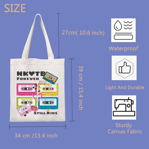 Image of TIIMG NK*TB Gift 90s Music Band Gift Music Lover Gift Classical Pop Music Band Concert Fans Gift Tote Bag